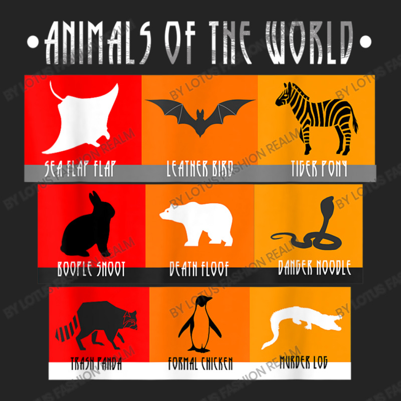 Animals Of The World 3/4 Sleeve Shirt | Artistshot