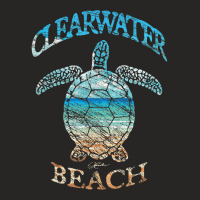 Jcombs Clearwater Beach, Fl, Beach In The Sea Turtle Ladies Fitted T-shirt | Artistshot