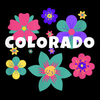 Floral Overlay Colorado Souvenir Tee Flowers For Women Kids T Shirt Men's 3/4 Sleeve Pajama Set | Artistshot