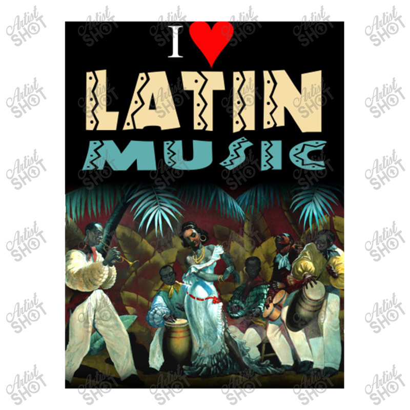 I Love Latin Music Men's T-shirt Pajama Set by lokiraapa | Artistshot