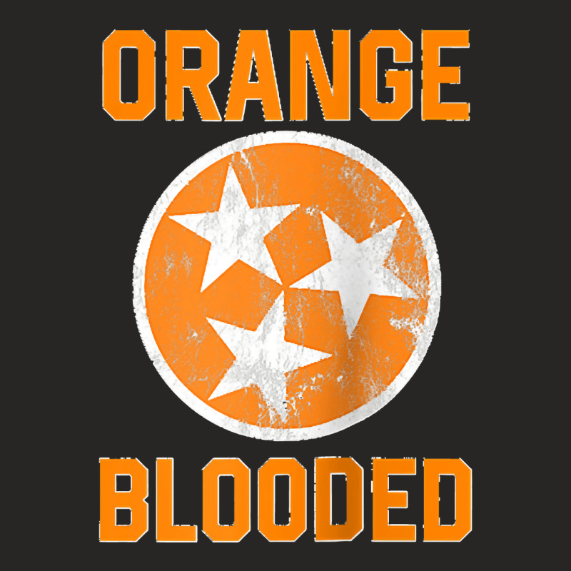 Tennessee Fan Orange Blooded Vol Sports Fan State Flag Tn Raglan Baseb Ladies Fitted T-Shirt by cm-arts | Artistshot