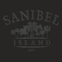 Jcombs Sanibel Island, Fl, Palm Trees On Beach Birthday Ladies Fitted T-shirt | Artistshot