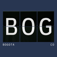 Bog Bogota Colombia South American Retro Travel Airport Code Premium T Ladies Denim Jacket | Artistshot