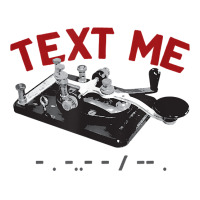 Text Me  Morse Code Key  Ham Radio T Shirt Men's 3/4 Sleeve Pajama Set | Artistshot