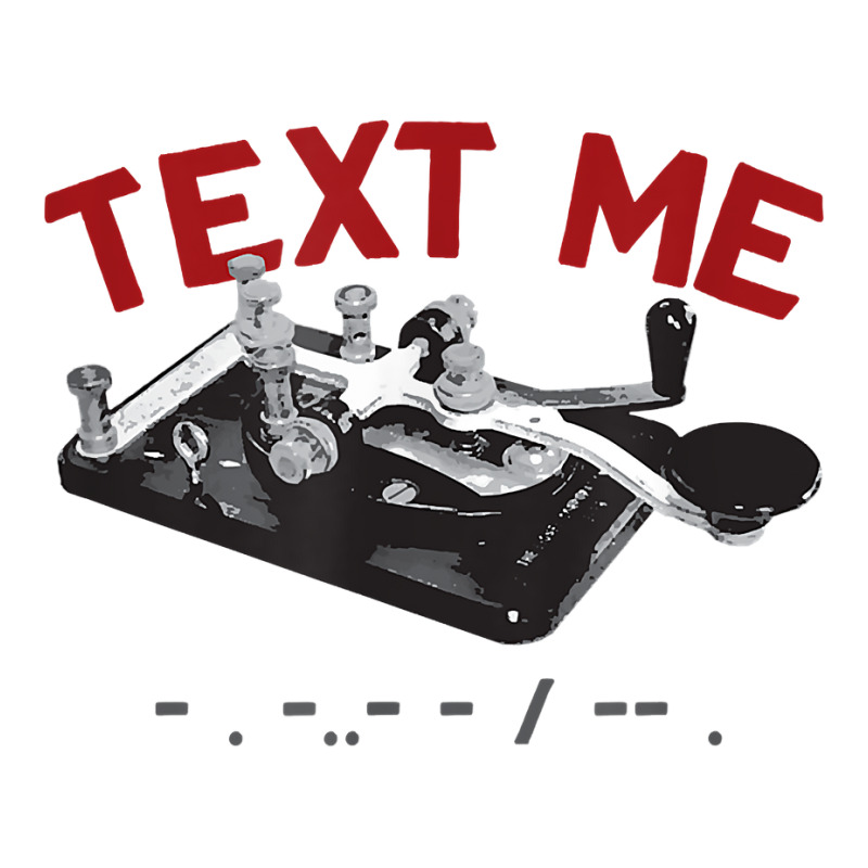 Text Me  Morse Code Key  Ham Radio T Shirt Men's 3/4 Sleeve Pajama Set by pypybedypa | Artistshot