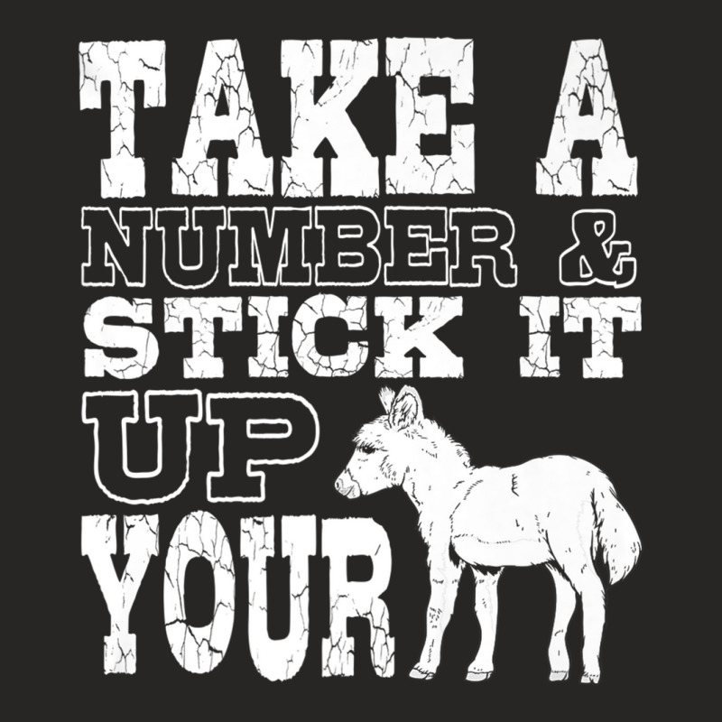 Donkey Show Shirts  Stick It Up Your Donkey Funny Gift Joke Ladies Fitted T-Shirt by cm-arts | Artistshot