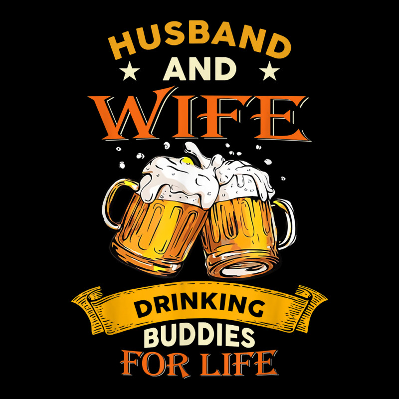 Husband And Wife Drinking Buddies For Life Beer Couple V-Neck Tee by LaynieWash | Artistshot