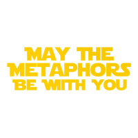 Funny English Teacher Shirt Metaphors Be With You Crop Top | Artistshot