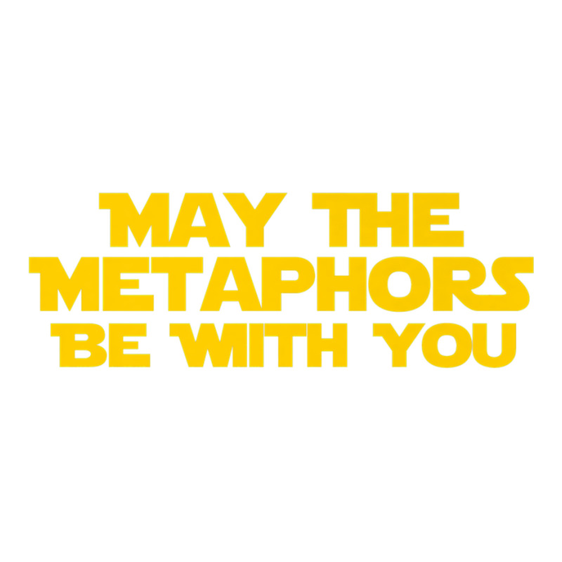 Funny English Teacher Shirt Metaphors Be With You Crop Top by cm-arts | Artistshot