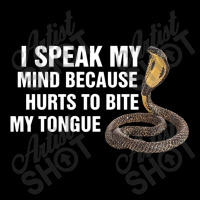 I Speak My Mind Because It Hurts To Bite My Tongue, Speak My Mind Cropped Sweater | Artistshot