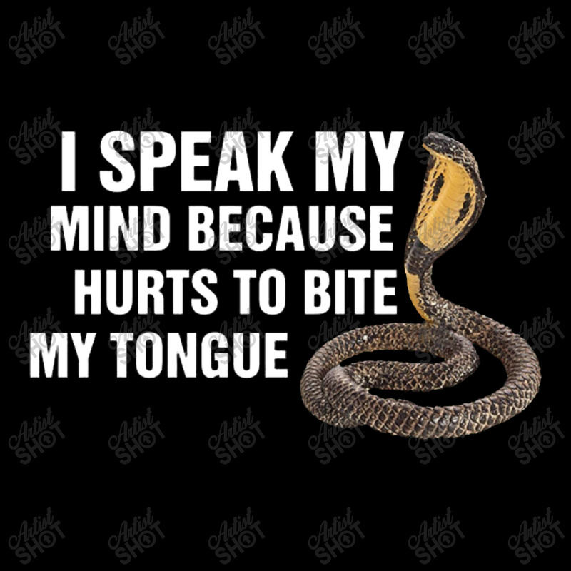 I Speak My Mind Because It Hurts To Bite My Tongue, Speak My Mind Cropped Sweater by HlebVasilev | Artistshot