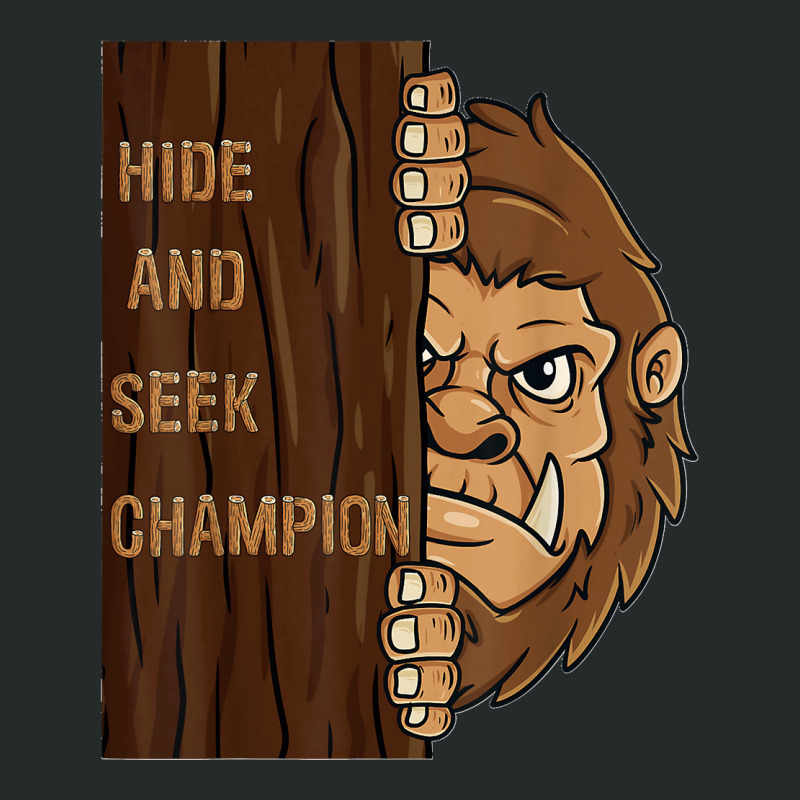 Bigfoot Hide And Seek Champion Funny Sasquatch Forest T Shirt Women's Triblend Scoop T-shirt by AngelinaMarie | Artistshot