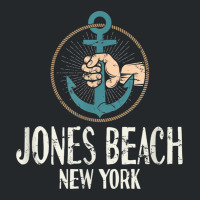 Jones Beach New York Boat Anchor T Shirt Distressed Crewneck Sweatshirt | Artistshot