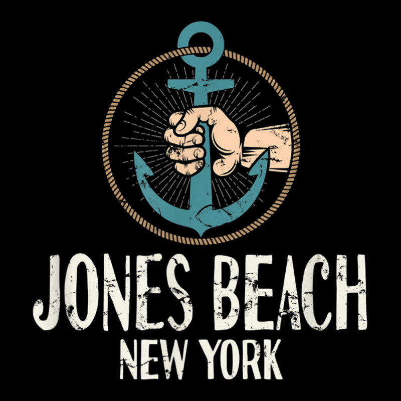 Jones Beach New York Boat Anchor T Shirt Distressed Long Sleeve Shirts by cm-arts | Artistshot