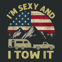 I_m Sexy And I Tow It Funny Caravan Camping Rv Trailer Women's Triblend Scoop T-shirt | Artistshot