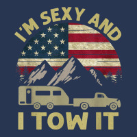 I_m Sexy And I Tow It Funny Caravan Camping Rv Trailer Ladies Denim Jacket | Artistshot