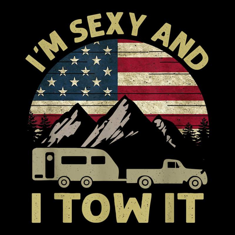 I_m Sexy And I Tow It Funny Caravan Camping Rv Trailer Women's V-Neck T-Shirt by SandyMarjorie | Artistshot