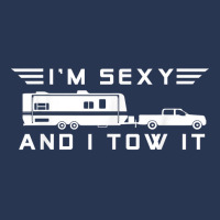 I_m Sexy And I Tow It, Funny Caravan Camping Rv Trailer Ladies Denim Jacket | Artistshot