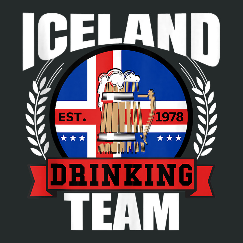 Iceland Drinking Team Funny Icelandic Flag Beer Party Gift Tank Top Women's Triblend Scoop T-shirt by ImmanUnde | Artistshot