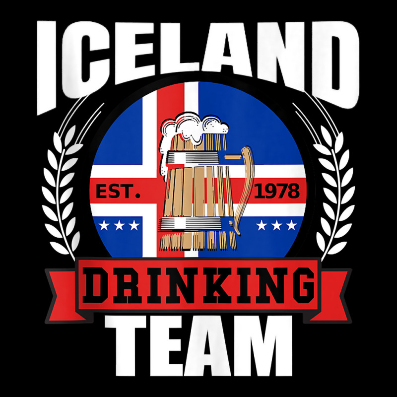 Iceland Drinking Team Funny Icelandic Flag Beer Party Gift Tank Top Cropped Hoodie by ImmanUnde | Artistshot