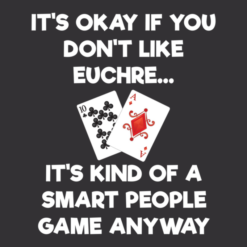 Euchre Long Sleeve Shirt Funny Euchre Card Game Smart People Vintage Short by cm-arts | Artistshot