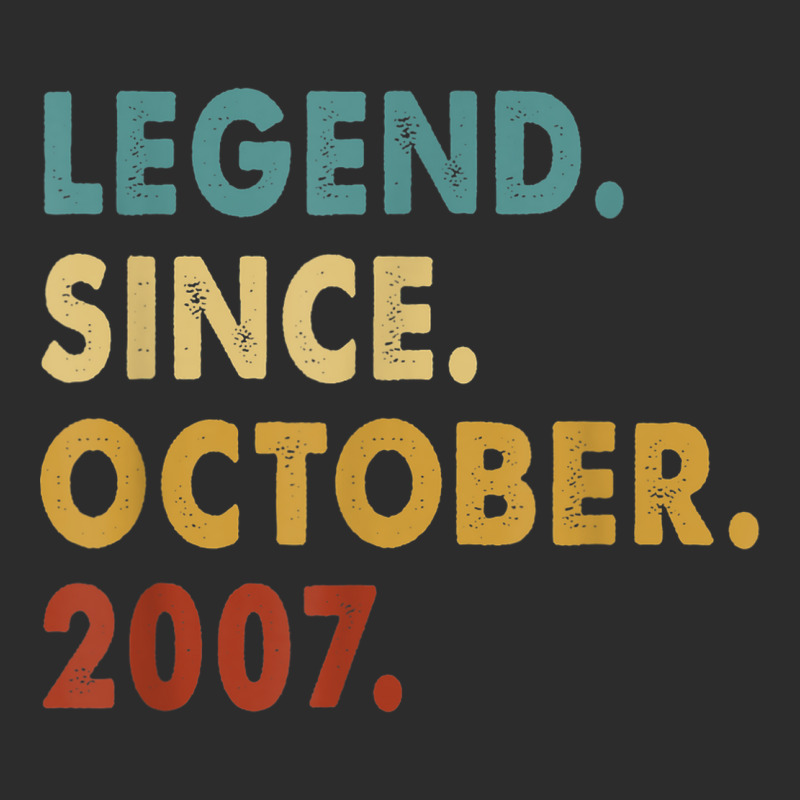 15 Years Old Gifts 15th Birthday Legend Since October 2007 Exclusive T-shirt | Artistshot