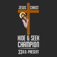 Funny Jesus Christ Hide & Seek Champion Atheism Printed Hat | Artistshot