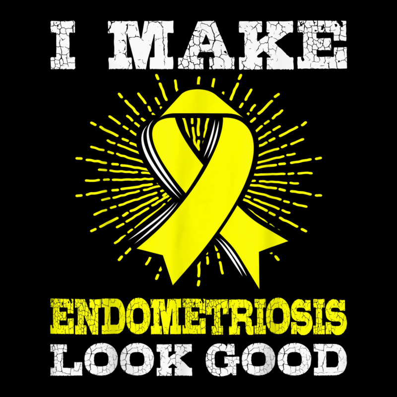 I Make Endometriosis Look Good Shirt Yellow Ribbon Youth Hoodie by cm-arts | Artistshot