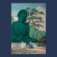 The Great Buddha Of Kamakura, The Great Buddha Of Kamakura Vinatge, Th Ladies Denim Jacket | Artistshot