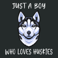 Siberian Husky Puppy Just A Boy Who Loves Husky T Shirt Women's Triblend Scoop T-shirt | Artistshot