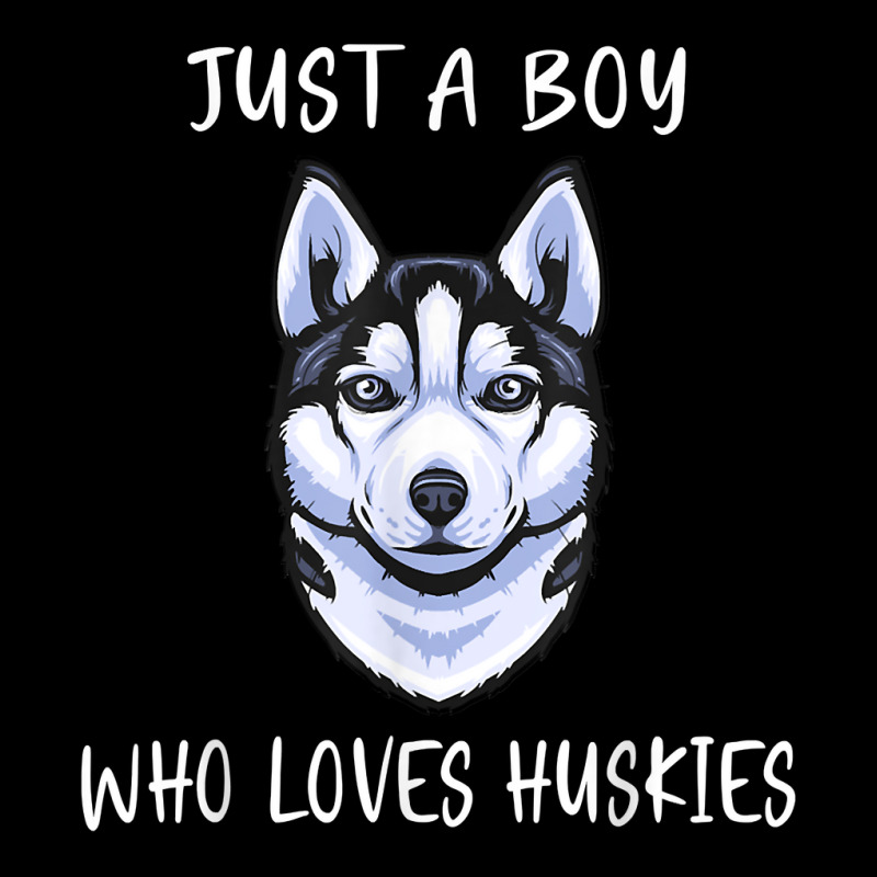 Siberian Husky Puppy Just A Boy Who Loves Husky T Shirt Cropped Sweater by cm-arts | Artistshot