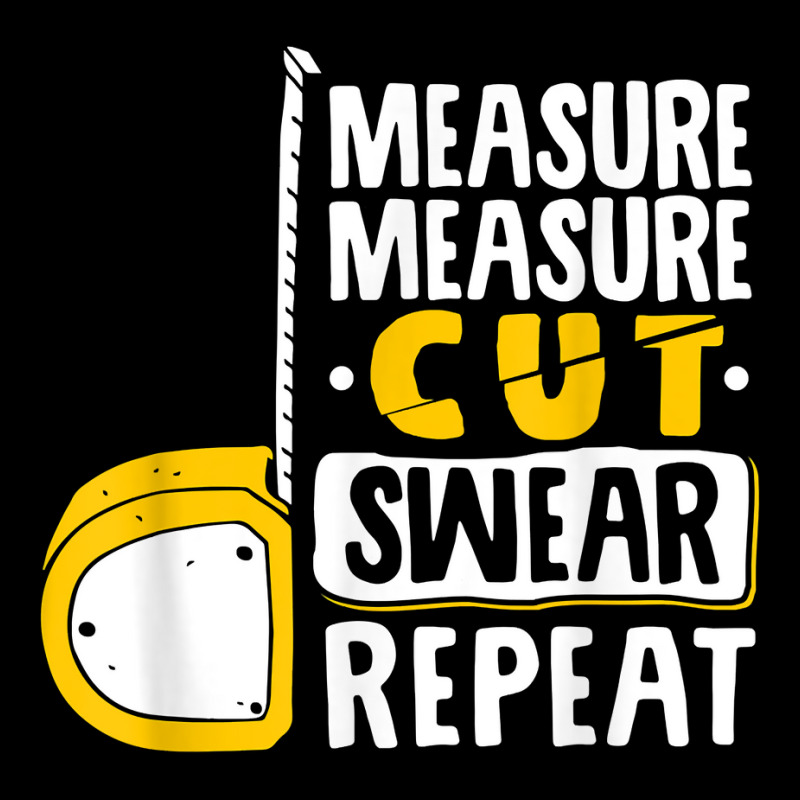 Measure Cut Swear Repeat - Woodworking Woodworker V-neck Tee | Artistshot