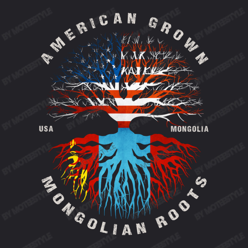 American Grown Mongolian Roots Mongolia Flag Youth Tee by moteestyle | Artistshot