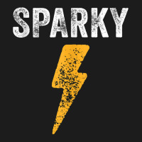 Electrician Funny Sparky Nickname Lightning Bolt Distressed Tank Top Hoodie & Jogger Set | Artistshot