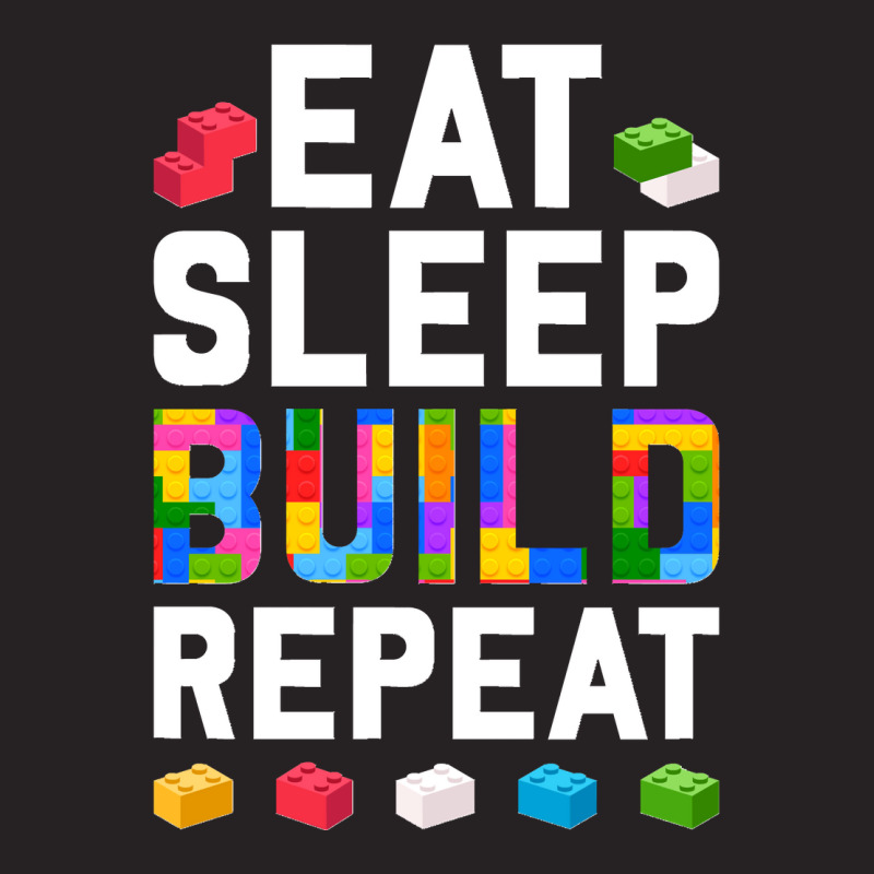 Master Builder Eat Sleep Build Repeat Building Blocks Bricks Sweatshir Vintage Cap | Artistshot