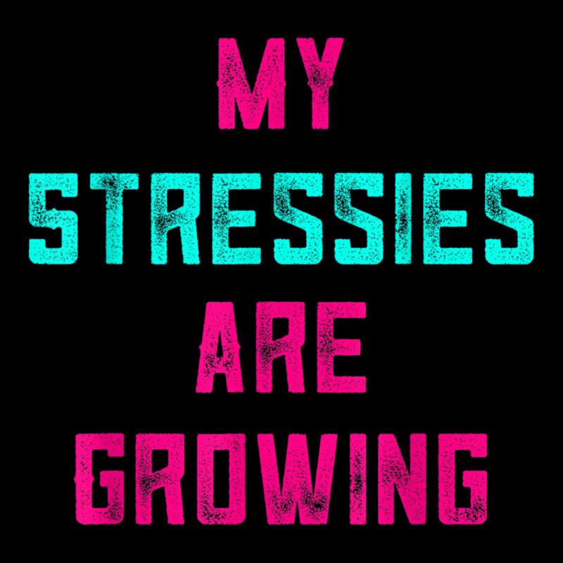 My Stressies Are Growing Funny Overworked Stressed Out Shirt Men's Long Sleeve Pajama Set by cm-arts | Artistshot