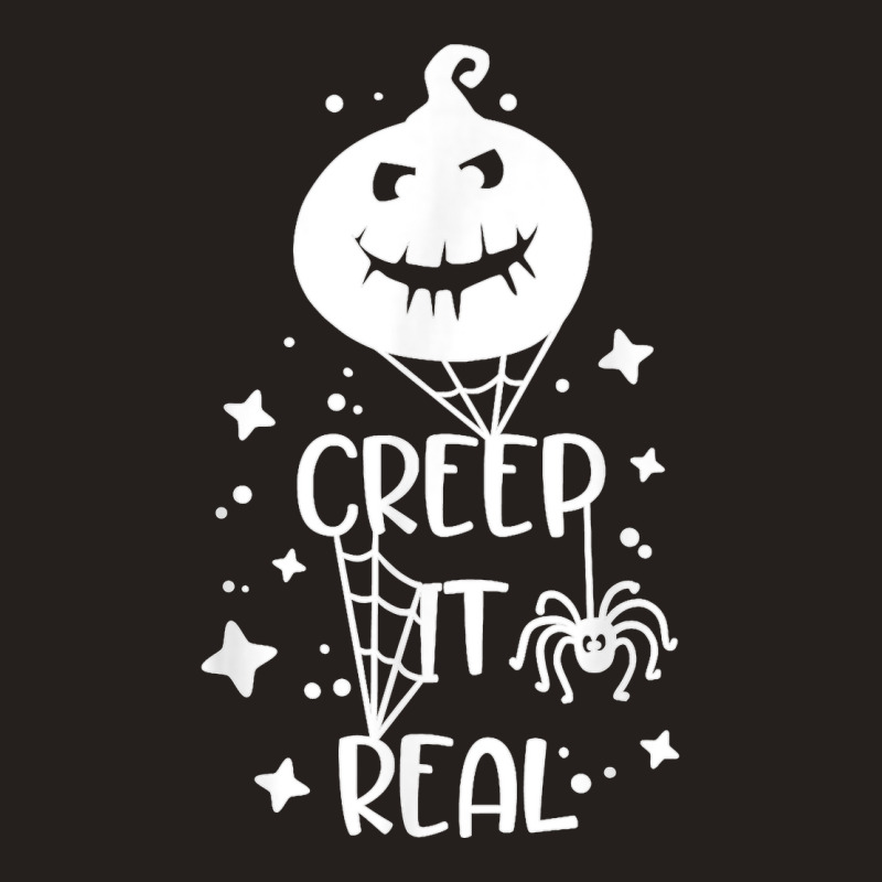 Funny Creep It Real Halloween Pumpkin Party Costume Design T Shirt Tank Top | Artistshot