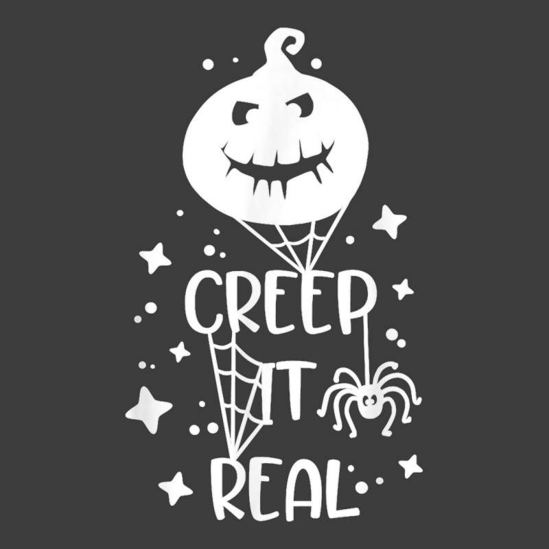 Funny Creep It Real Halloween Pumpkin Party Costume Design T Shirt Men's Polo Shirt | Artistshot