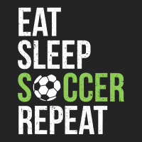 Eat Sleep Soccer Repeat Soccer Player Gift Green 3/4 Sleeve Shirt | Artistshot