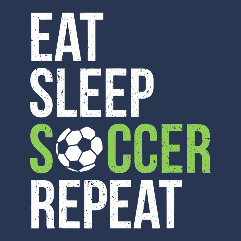 Eat Sleep Soccer Repeat Soccer Player Gift Green Men Denim Jacket | Artistshot