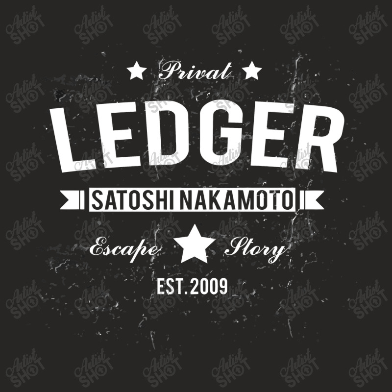 Private Ledger  Satoshi Nakamoto Ladies Fitted T-Shirt by zackky | Artistshot