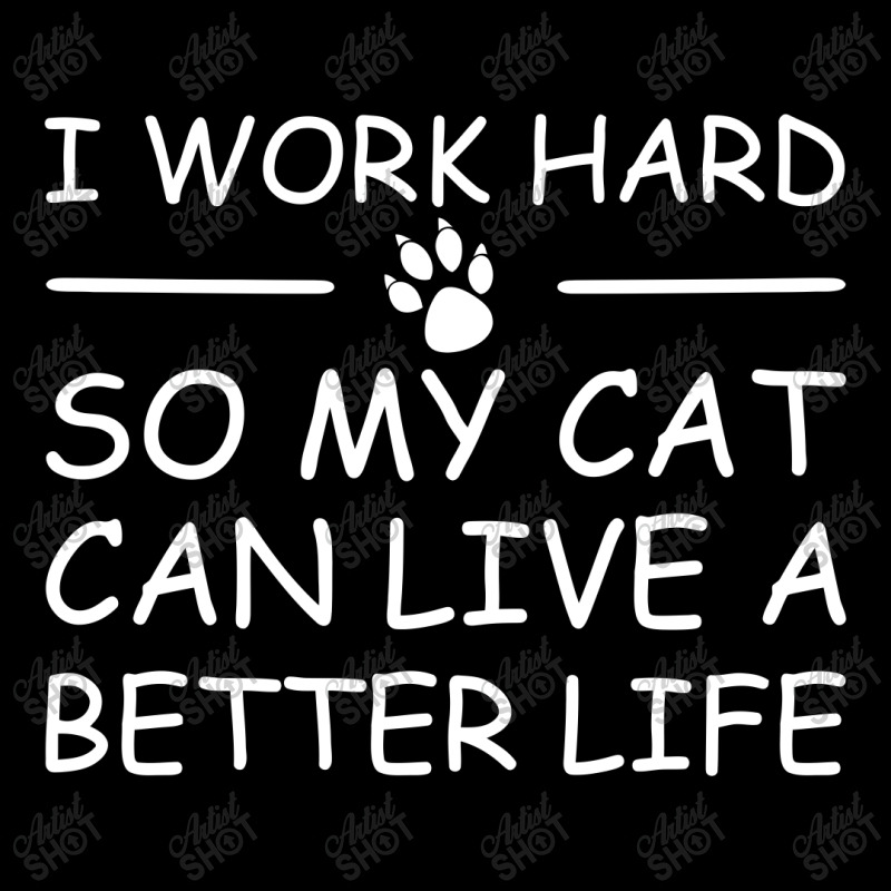 I Work Hard So My Cat Can Live A Better Life Women's V-Neck T-Shirt by Otak Atik | Artistshot