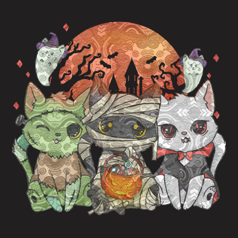 Halloween Cat Halloween Costume T  Shirt Halloween Cat Halloween Costu T-shirt | Artistshot