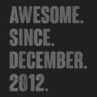 Awesome Since December 2012 10 Year Old 10th Birthday Bday T-shirt | Artistshot