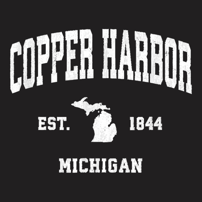 Copper Harbor Michigan Mi Vintage Athletic Sports Design T Shirt T-shirt | Artistshot