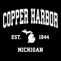 Copper Harbor Michigan Mi Vintage Athletic Sports Design T Shirt V-neck Tee | Artistshot