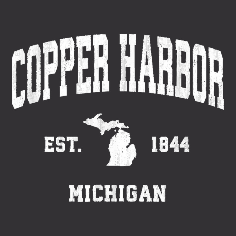 Copper Harbor Michigan Mi Vintage Athletic Sports Design T Shirt Vintage Short | Artistshot