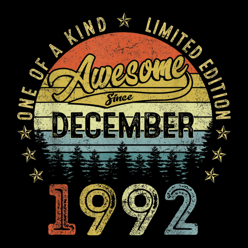 30 Years Old Awesome Since December 1992 30th Birthday Gift V-neck Tee | Artistshot