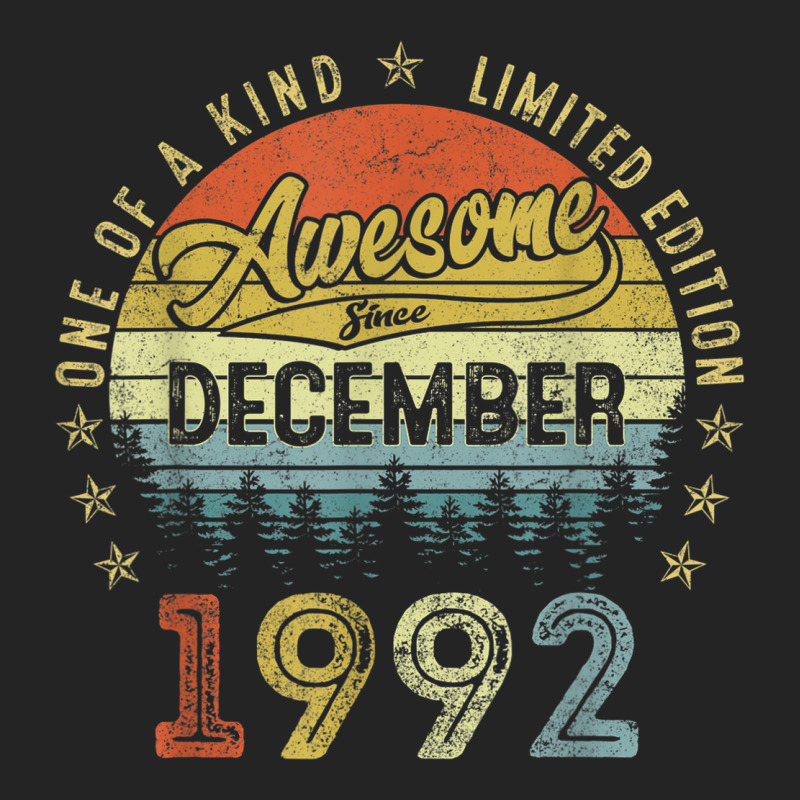 30 Years Old Awesome Since December 1992 30th Birthday Gift 3/4 Sleeve Shirt | Artistshot