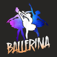 Ballet Dancer Dance Girl Ballerina Space Retro Ballerina Ladies Fitted T-shirt | Artistshot